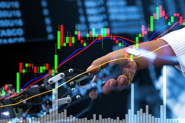 Automated trading desk - Image d'un graphique de trading
