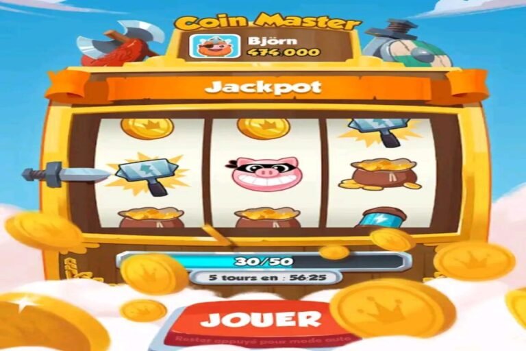 Jackpot dans coin master tour gratuit