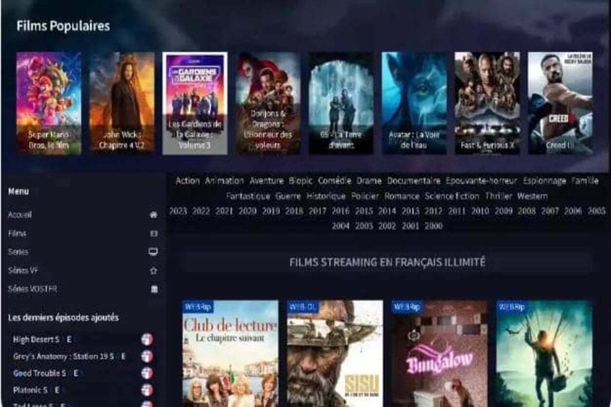Page d'accueil Filmoflix.to