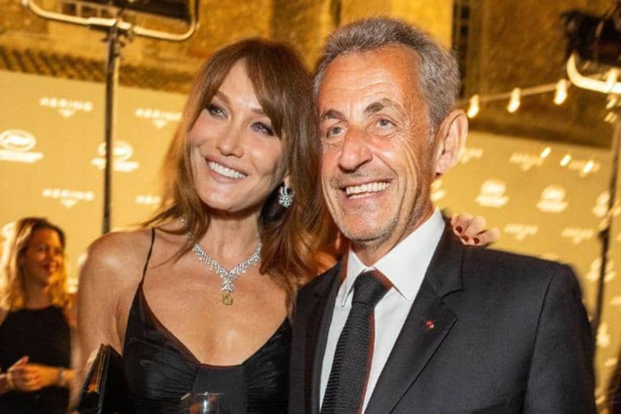 Nicolas Sarkozy et son épouse Carla Bruni