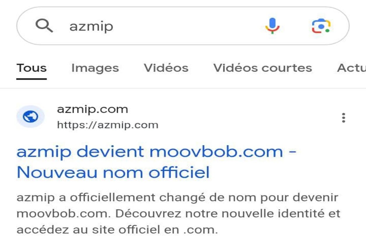 Azmip com devient - adresse nouvelle