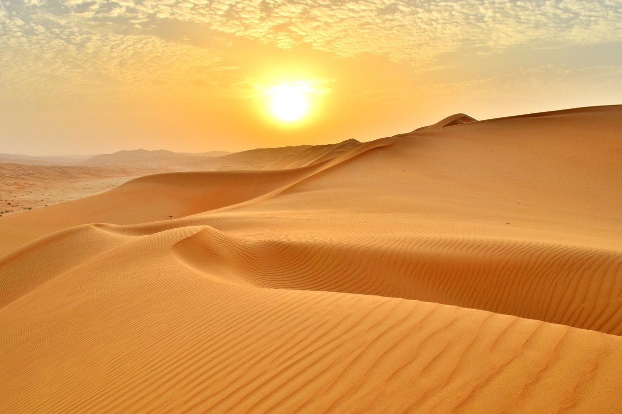 Désert Landscape Emirates Arabes Unis