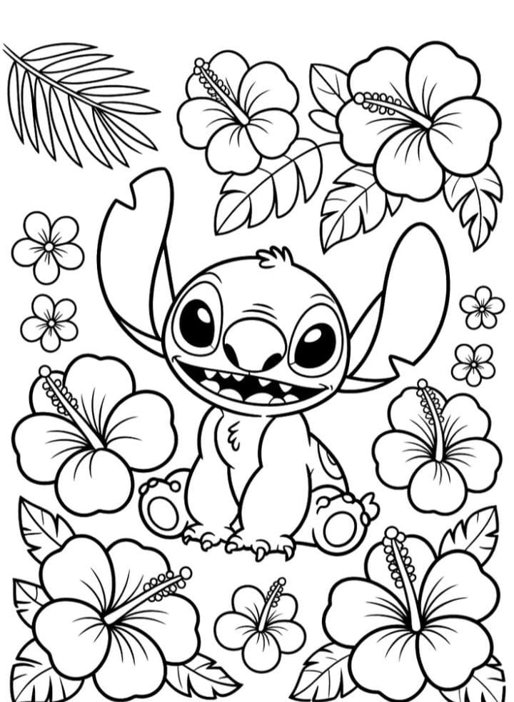Coloriage Stitch et Angel : Tout savoir et les plus beaux dessins à imprimer coloriage stitch à imprimer