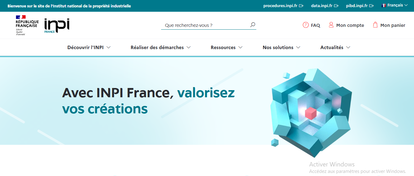 Inpi guichet unique ou legalstart connect