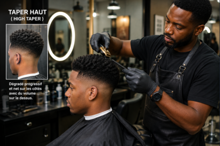 Taper haut homme afro